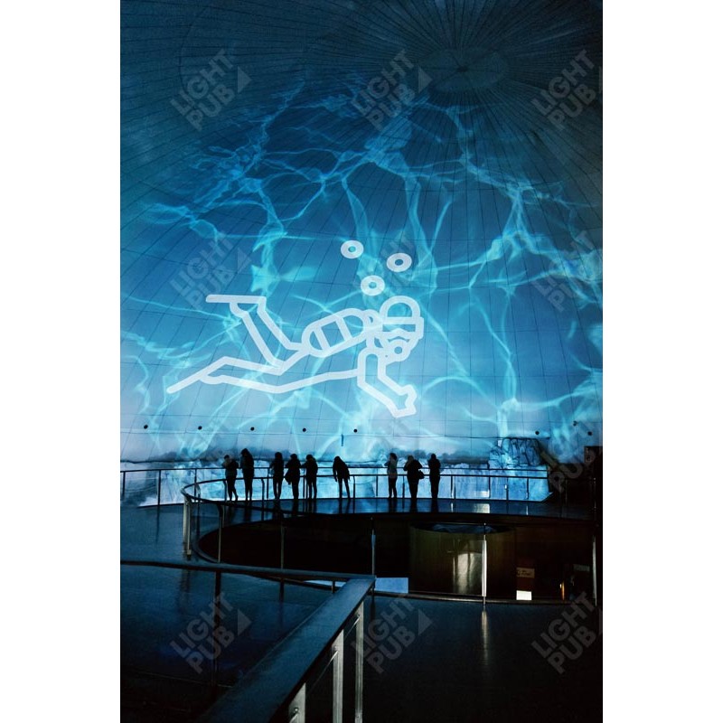 Projection lumineuse effet eau aquarium