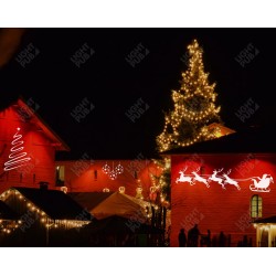Projection lumineuse bâtiment Marché de Noël