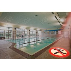 Panneau piscine interdit de courir
