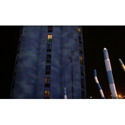 Projecteur motifs lumineux bâtiment immeuble Martin Exterior Projection 1000