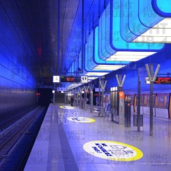 Signalétique lumineuse bagage oublié