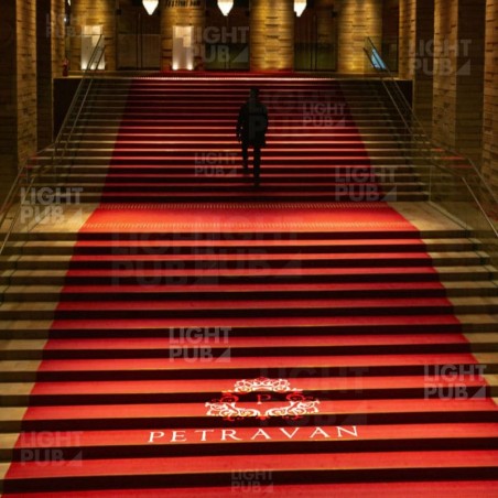 Projection logo lumineux tapis